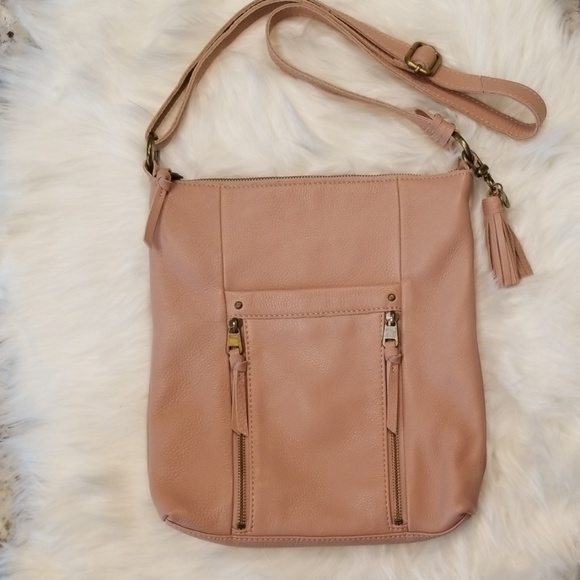 The Sak Handbags - Blush leather crossbody bag by The Sak